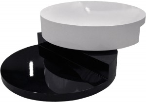 table blanc&noir Destock Meubles