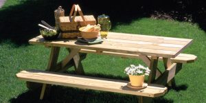 table de pic-nic en bois