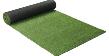 Kingston - Tapis type gazon artificiel rond – pour Jardin, Terrasse, Balcon  - Vert