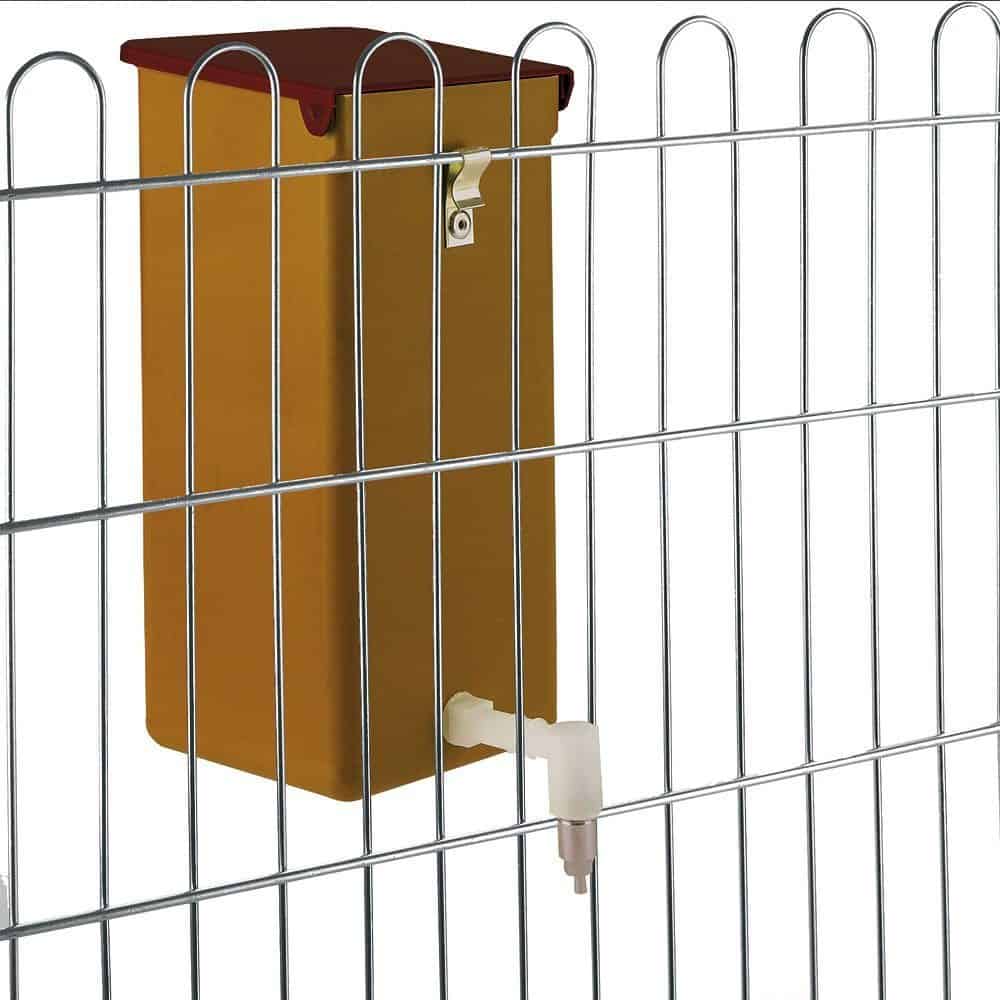 Reservoir Eau Distributeur Eau Poule Abreuvoir à Siphon Zootec 15L - Pour Poules, Canards Et Volaille - Avec Poignée Et Pieds Réglables - Facile à Nettoyer Abreuvoir Poule Automatique Mangeoire Poules