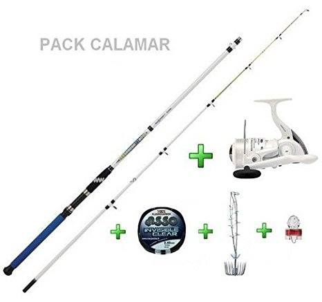 Ensemble Pêche Au Calamar - Cage + Lampe Automatique 1000m + Agrafes